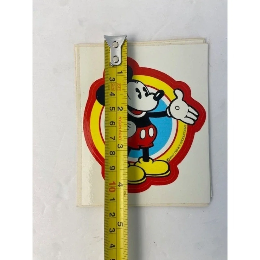Vintage Walt Disney Productions Mickey Mouse Daisy Goofy Stickers Set of 4